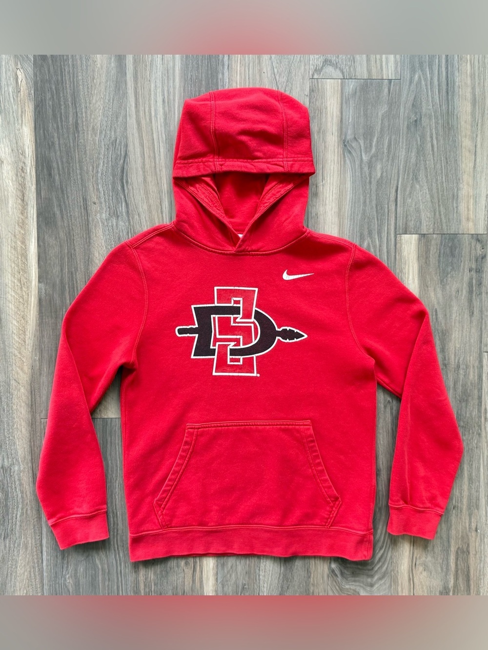 NIKE San Diego State Aztecs Red Hoodie Size Youth Small